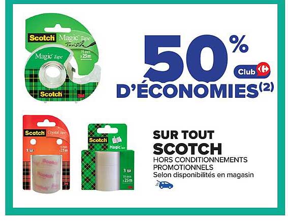 50% D'ÉCONOMIES