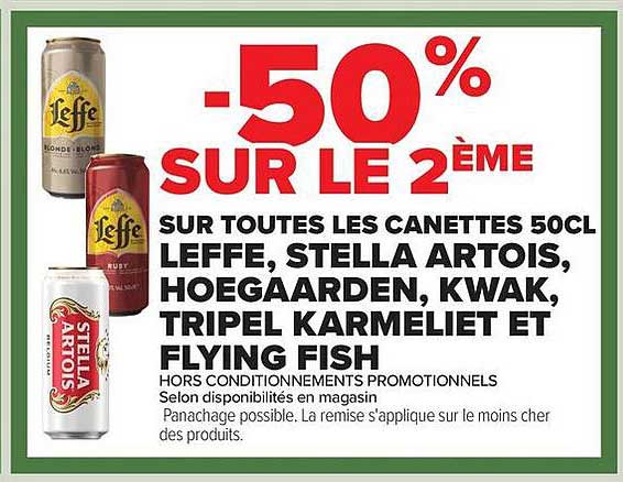 50% SUR LE 2ÈME