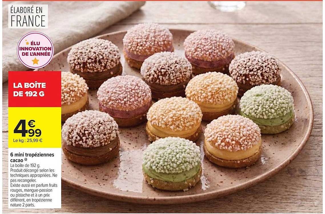 6 mini tropéziennes cacao