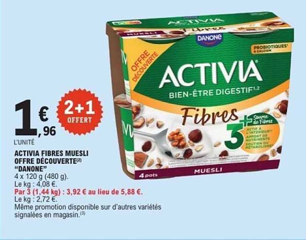Activia Fibres Muesli