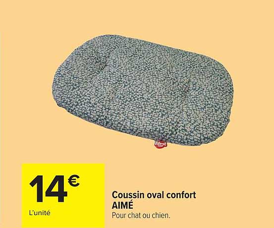 AIMÉ Coussin oval confort