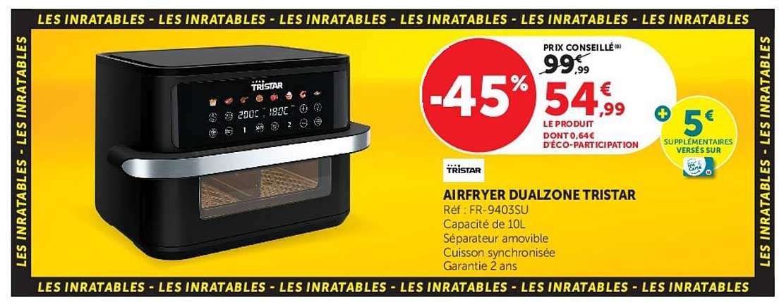 AIRFRYER DUALZONE TRISTAR
