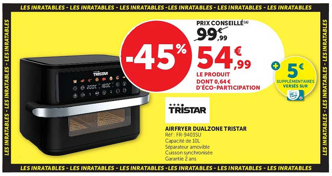 AIRFRYER DUALZONE TRISTAR