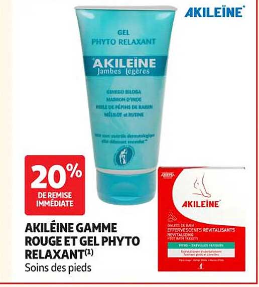 AKILEINE Gamme Rouge et Gel Phyto Relaxant