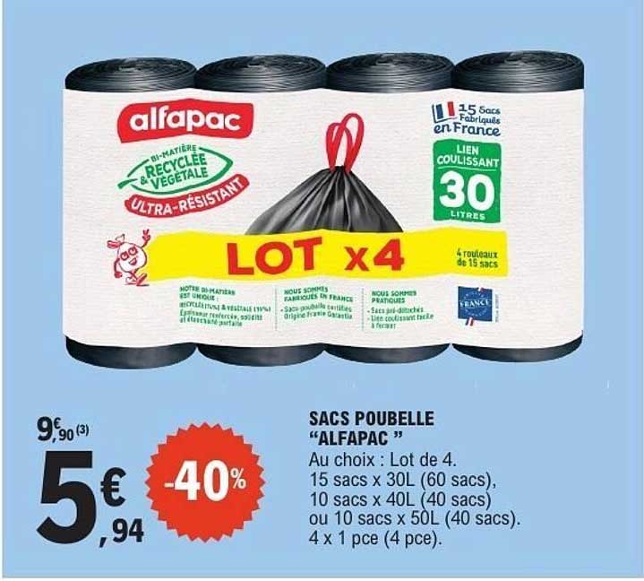 alfapac Sacs Poubelle