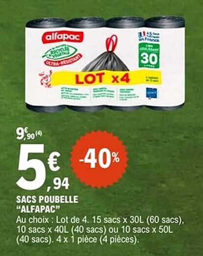 ALFAPAC SACS POUBELLE