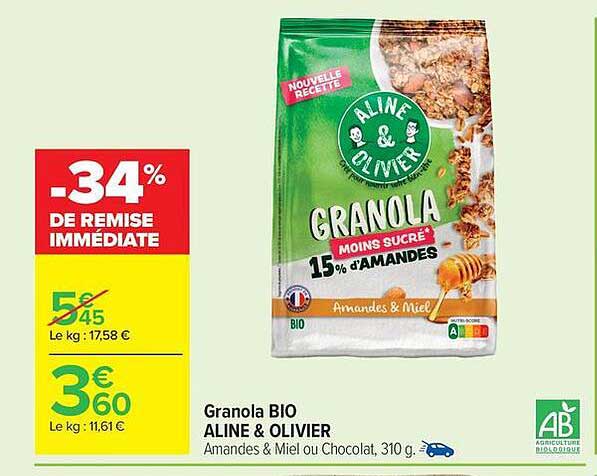 ALINE & OLIVIER Granola BIO