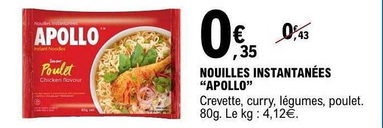 APOLLO Nouilles instantanées