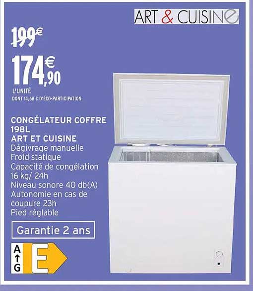ART & CUISINE Congélateur coffre