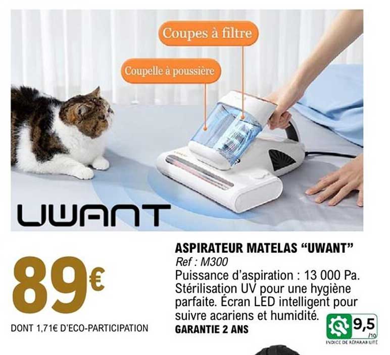 ASPIRATEUR MATELAS “UWANT”