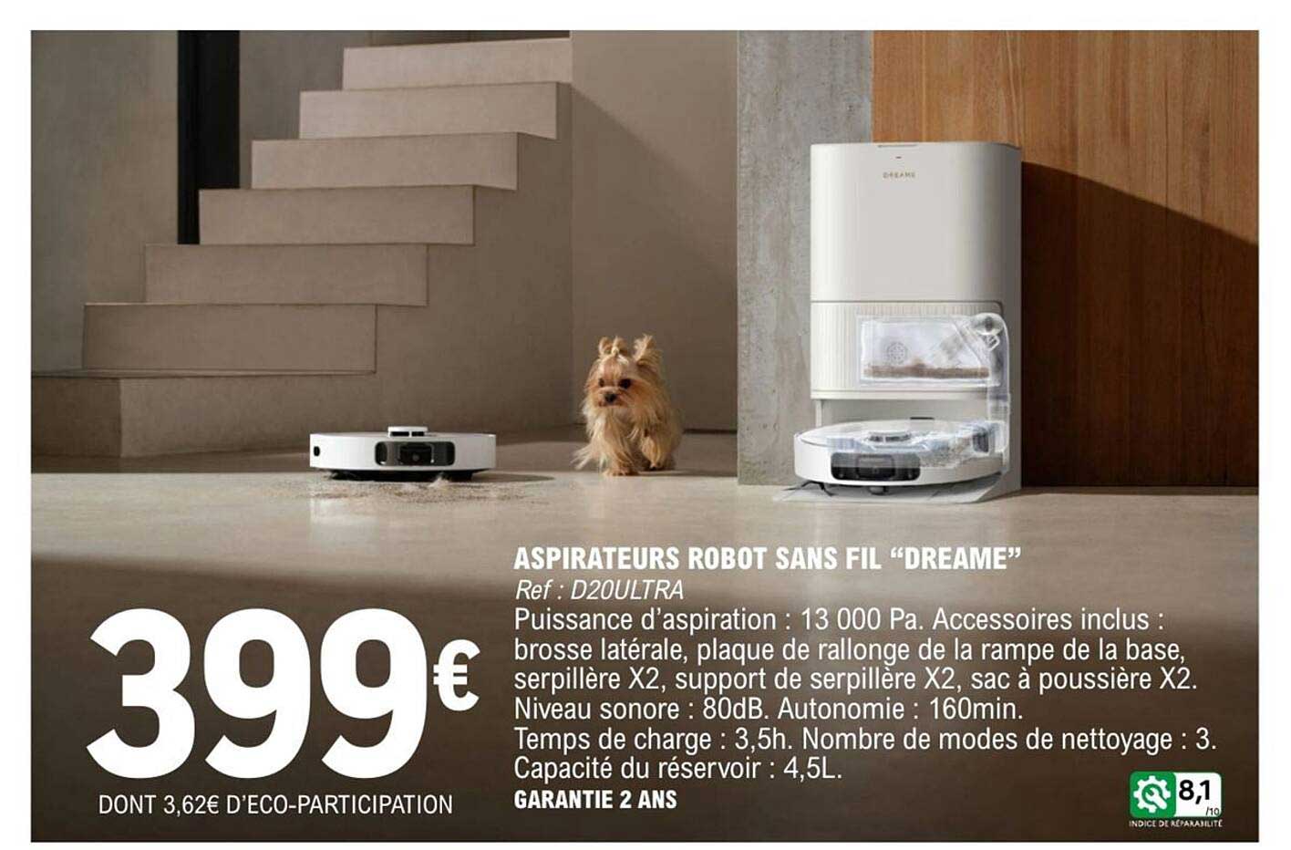 ASPIRATEURS ROBOT SANS FIL “DREAME”