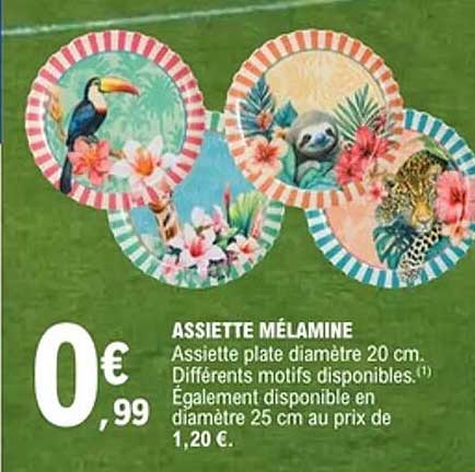 ASSIETTE MÉLAMINE