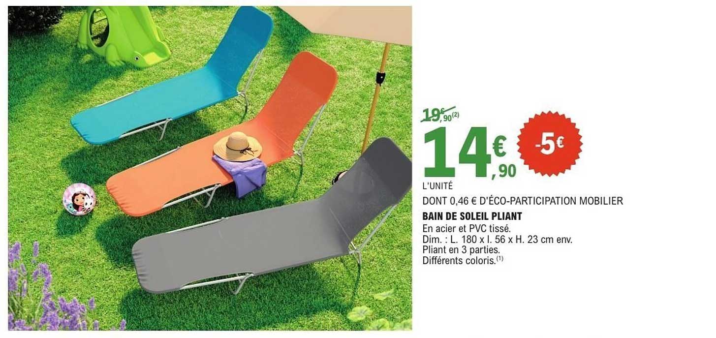 BAIN DE SOLEIL PLIANT