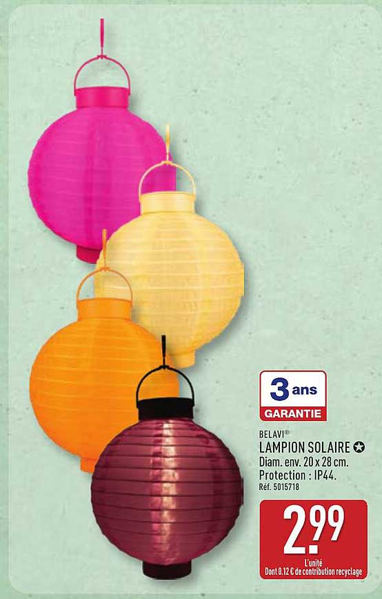 BELAVI LAMPION SOLAIRE