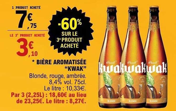 BIÈRE AROMATISÉE "KWAK