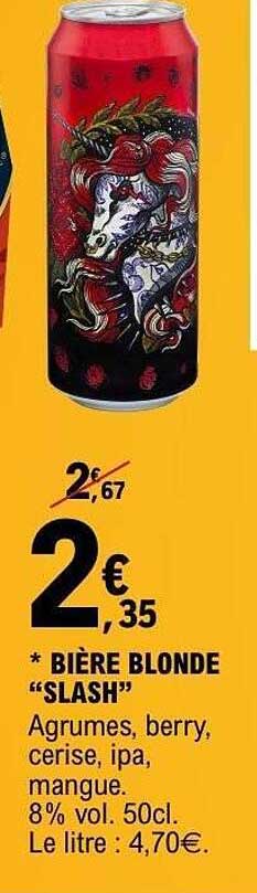 BIÈRE BLONDE "SLASH