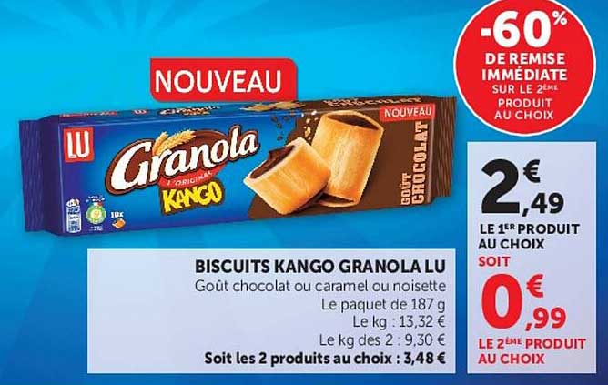 BISCUITS KANGO GRANOLA LU