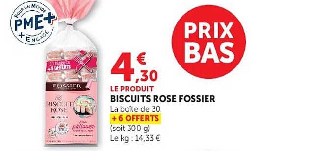 BISCUITS ROSE FOSSIER