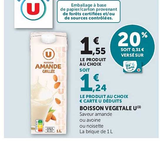BOISSON VEGETALE U