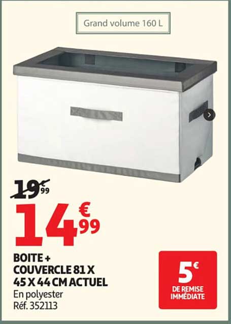 BOITE + COUVERCLE 81 X 45 X 44 CM ACTUEL