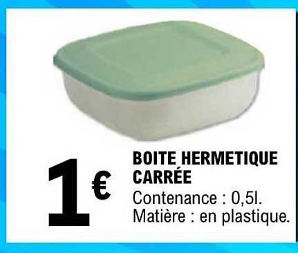 BOITE HERMETIQUE CARRÉE