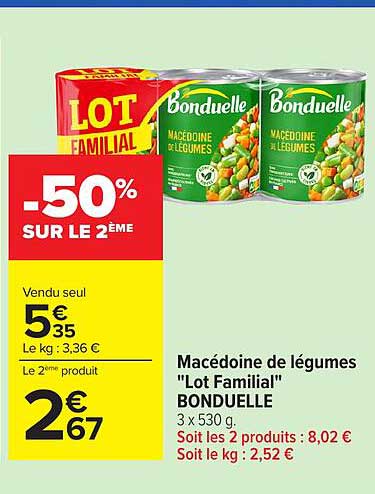 Bonduelle Macédoine de légumes