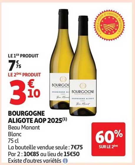BOURGOGNE ALIGOTE AOP 2025