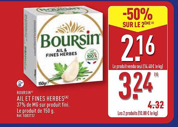 Boursin Ail et Fines Herbes