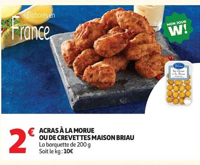 Briaud Acras à la morue ou de crevettes maison