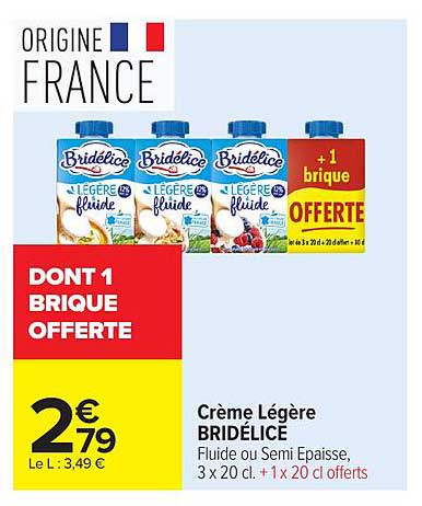 Bridélice Crème Légère