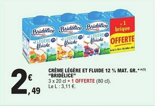 Bridélice légère fluide