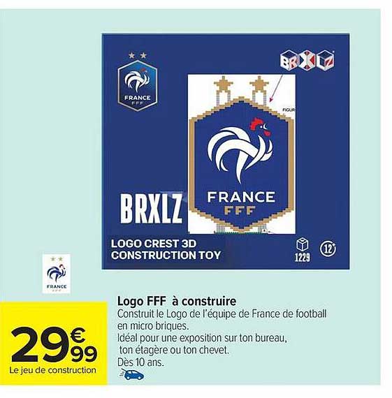 BRXLZ Logo Crest 3D Construction Toy