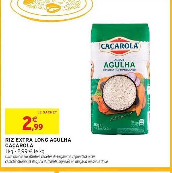 Cacarola Riz extra long Agulha
