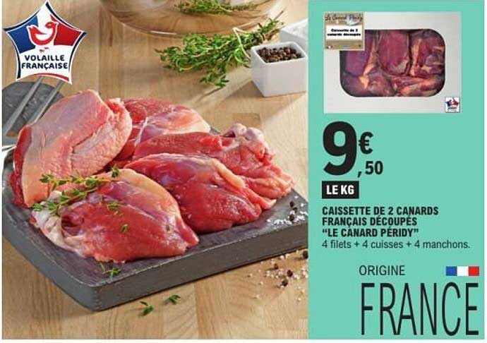 CAISSETTE DE 2 CANARDS FRANÇAIS DÉCOUPÉS "LE CANARD PÉRIDY