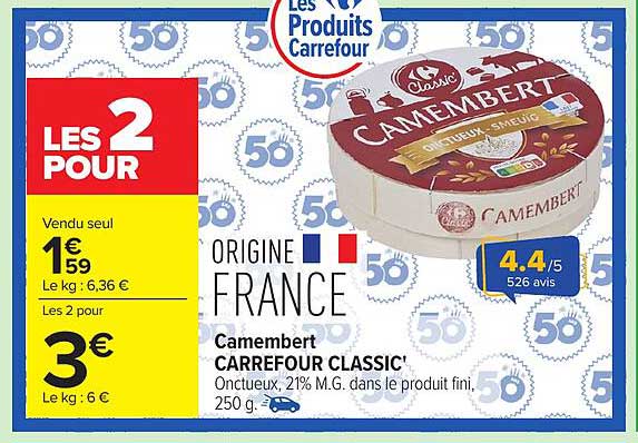 Camembert CARREFOUR CLASSIC