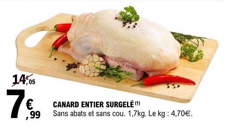 CANARD ENTIER SURGELÉ
