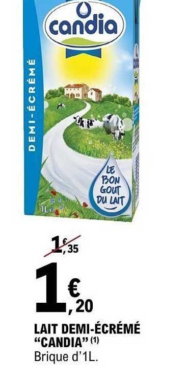 Candia Lait demi-écrémé