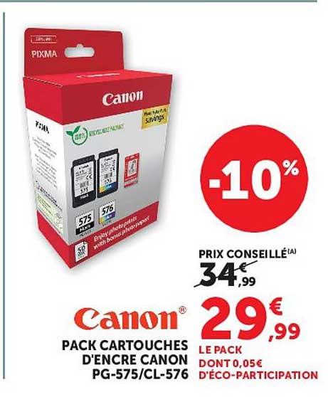 Canon PACK CARTOUCHES D'ENCRE CANON PGT-575/CL-576