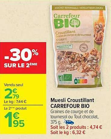 Carrefour BIO Muesli Croustillant