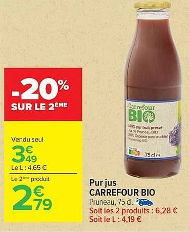 Carrefour BIO Pruneau