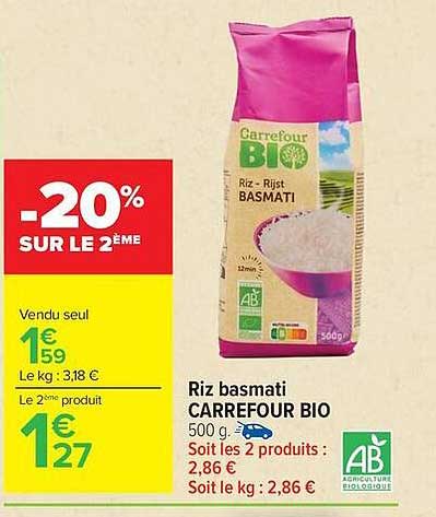 Carrefour BIO Riz basmati
