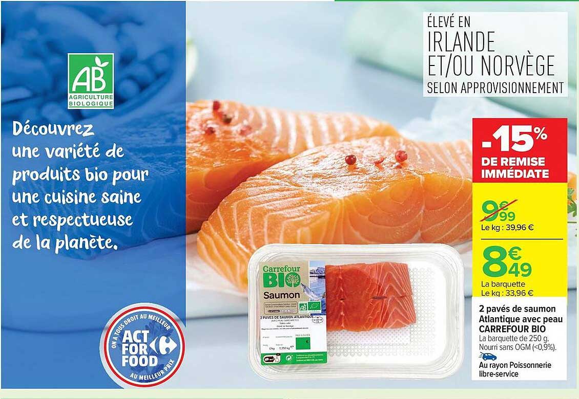 Carrefour Bio Saumon