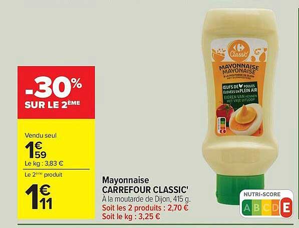 CARREFOUR CLASSIC' Mayonnaise