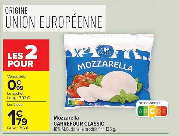 Carrefour Classic' Mozzarella