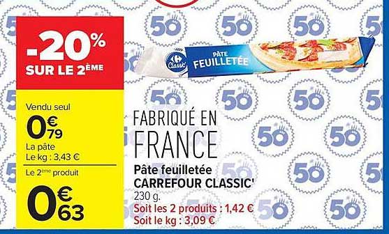 Carrefour Classic' Pâte feuilletée