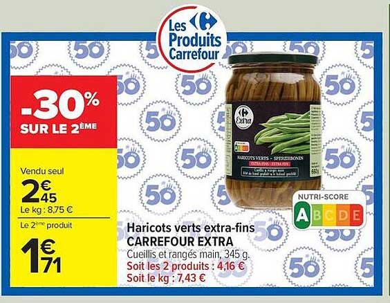 Carrefour Extra Haricots verts extra-fins