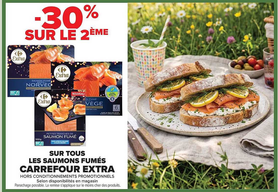 Carrefour Extra Saumons fumés
