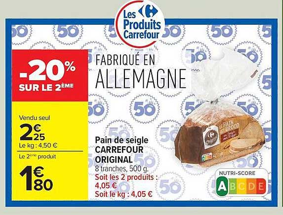 Carrefour Original Pain de seigle