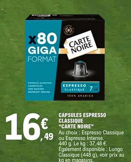 CARTE NOIRE Espresso Classique