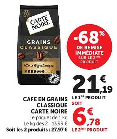 CARTE NOIRE GRAINS CLASSIQUE